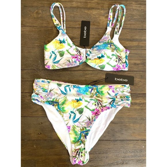 bebe Other - BEBE NWT Floral Bikini 2 Pc Set BB1077SW $89 Women